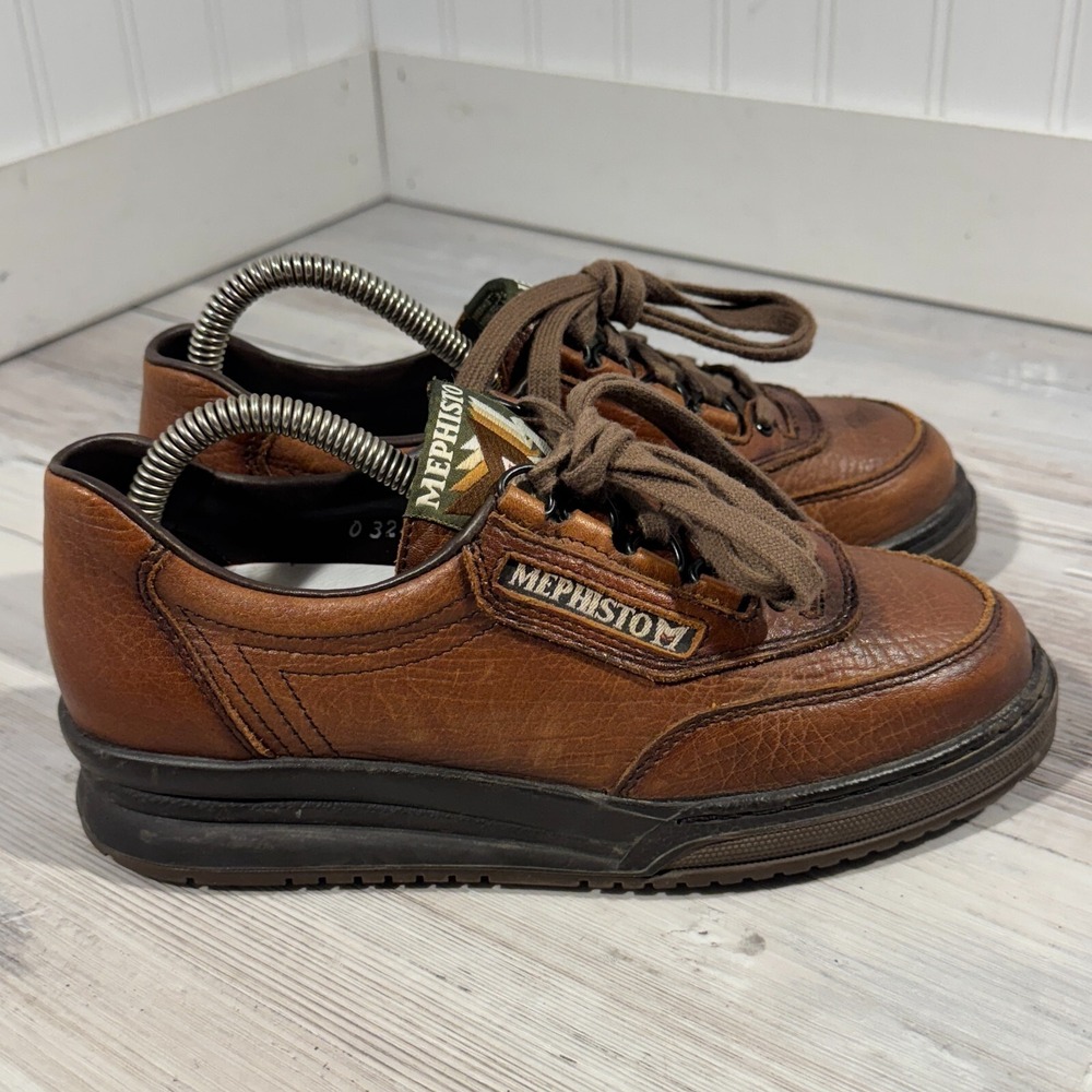 Mephisto Match Run Off‎ Athletic Comfort Brown Leather Shoe US5.5 Retail $399